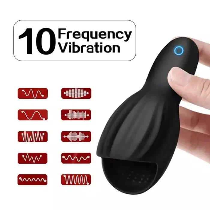 Male glans massage 10 frequency penis head vibrator