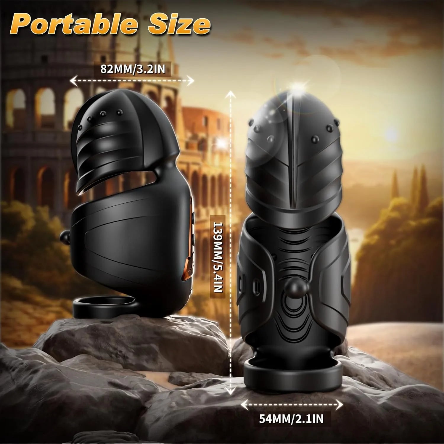 APP-controlled ring-type male penis vibrator with 10 vibration modes and 360° rotating glans training.