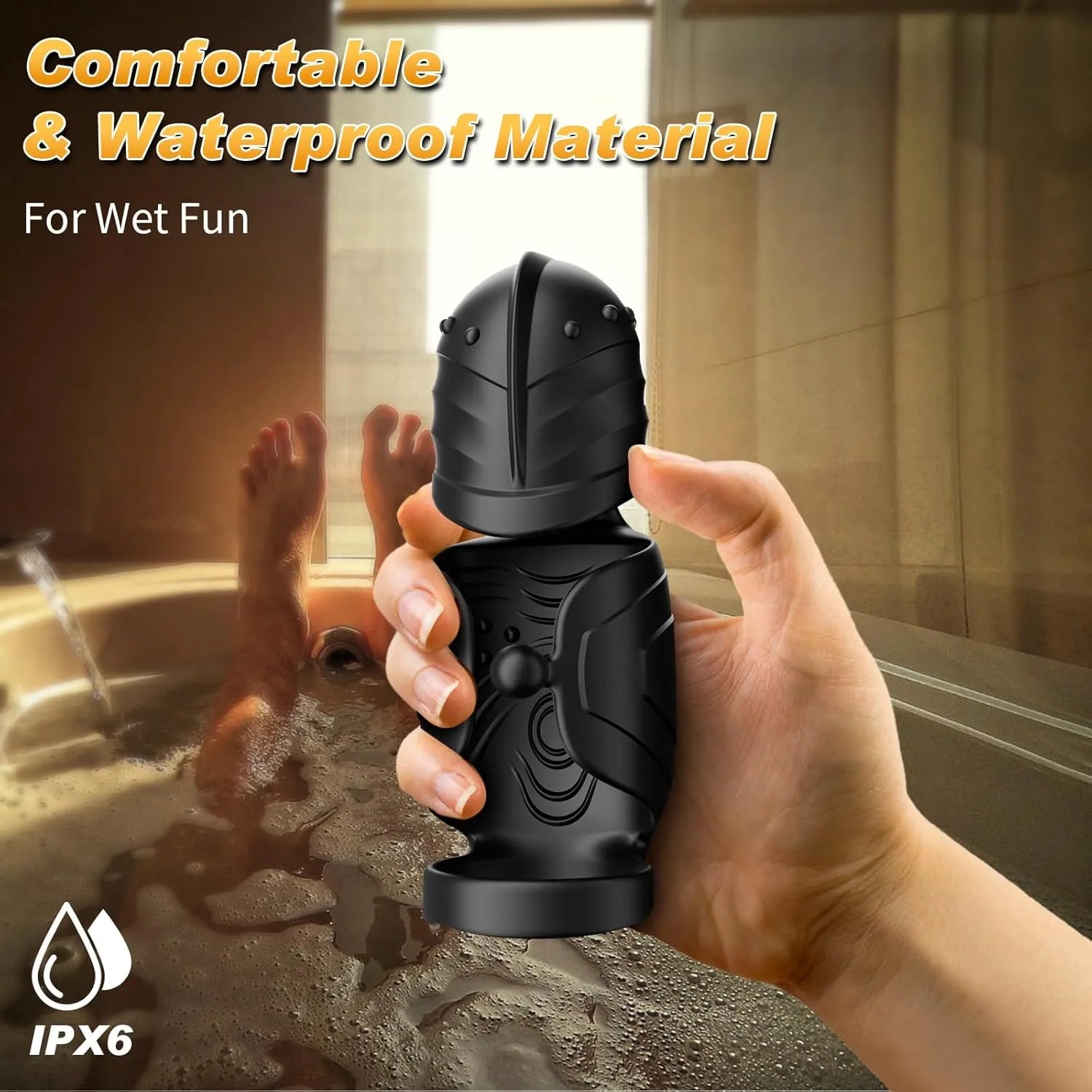 APP-controlled ring-type male penis vibrator with 10 vibration modes and 360° rotating glans training.