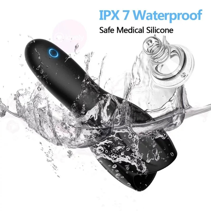 Male glans massage 10 frequency penis head vibrator