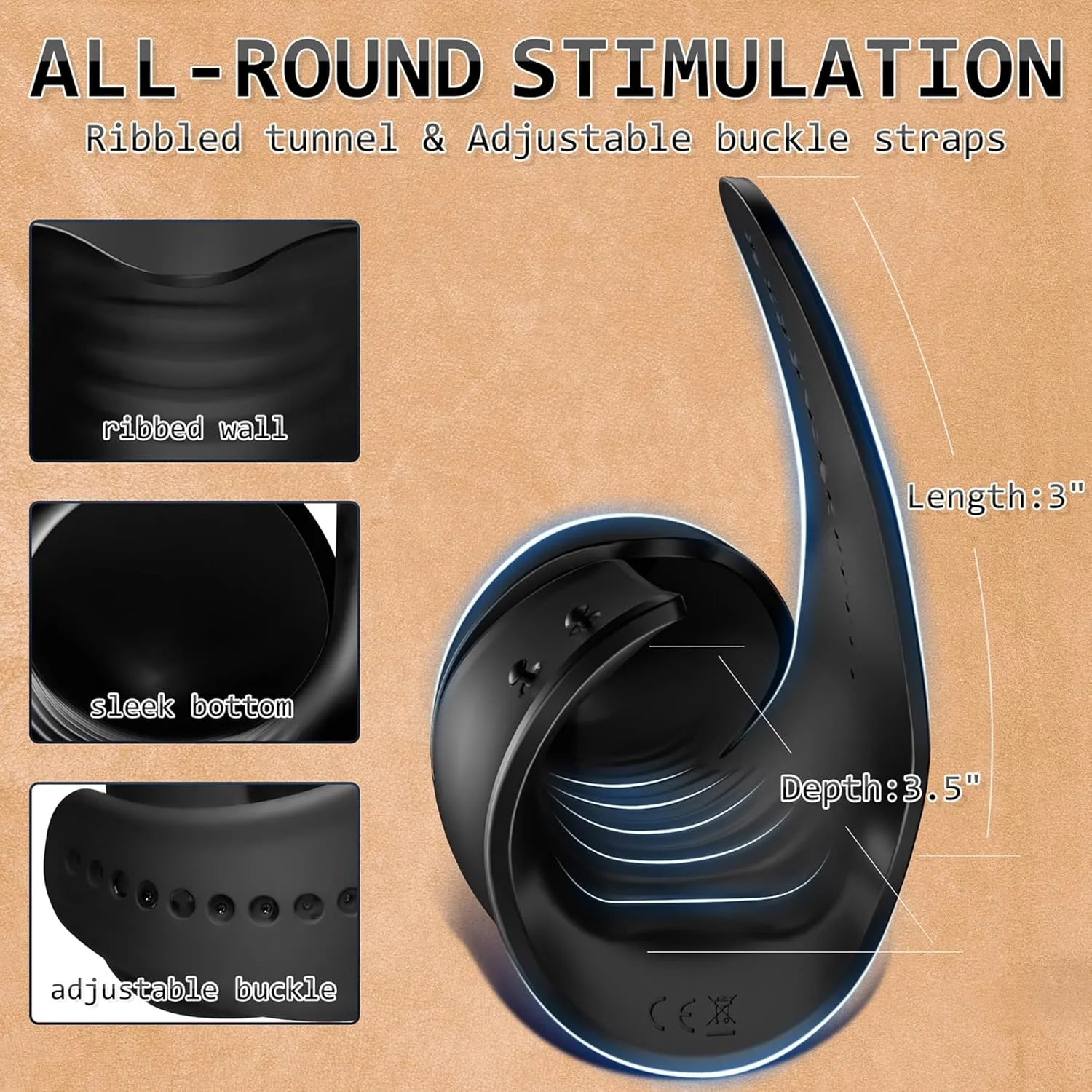 10 Modes Adjustable Cock Head Vibrator