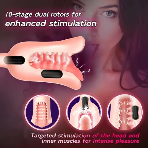 Bestvibe 10 Vibration Male Glans Training Stimulator Blow Job Toys