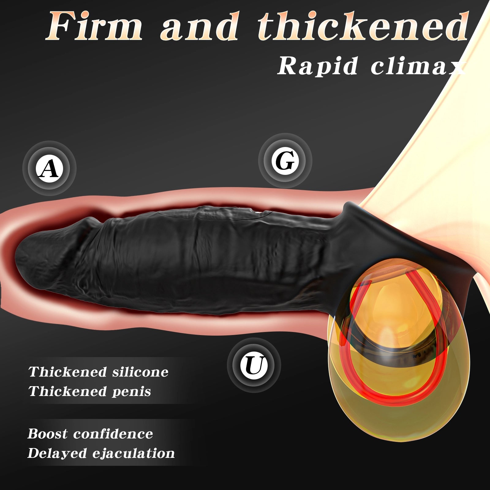 APP controlled 9-mode male wearable penis vibrator
