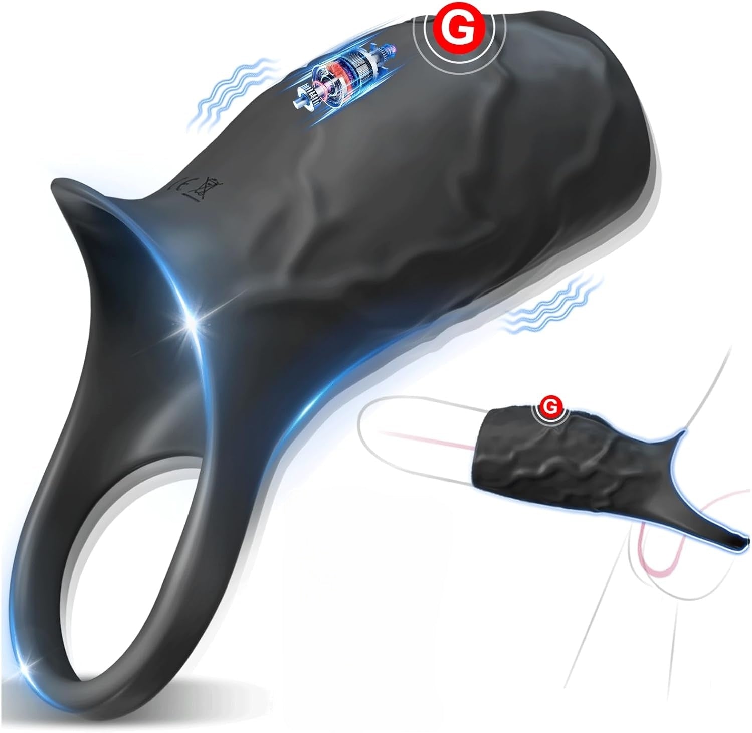 10-frequency male testicular G-spot stimulation Penis Sleeve Vibrator