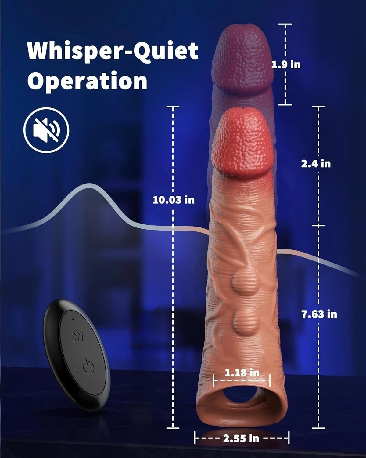 10-mode remote control penis Sleeve Vibrator