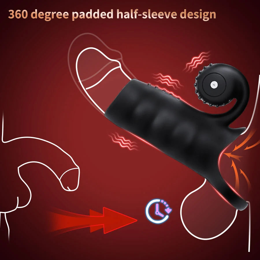 APP controlled 9 modes condom vibrator