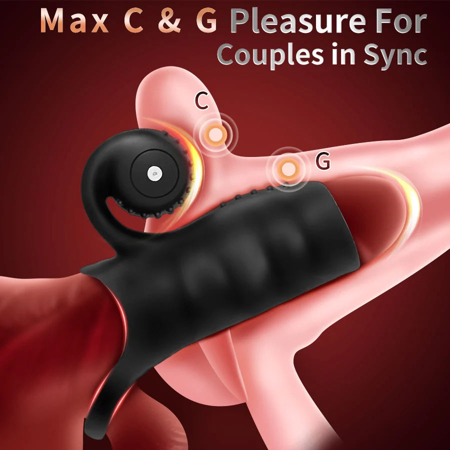 APP controlled 9 modes condom vibrator