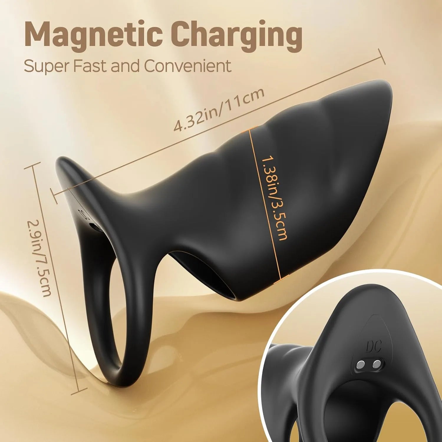 10 modes male penis testicle G-spot stimulation cock sleeve vibrator