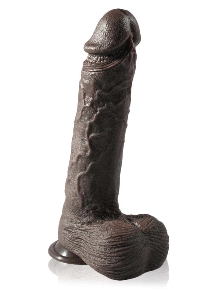 Non-Goo 10-inch black dildo with 7 thrusting modes and 3 vibration modes.