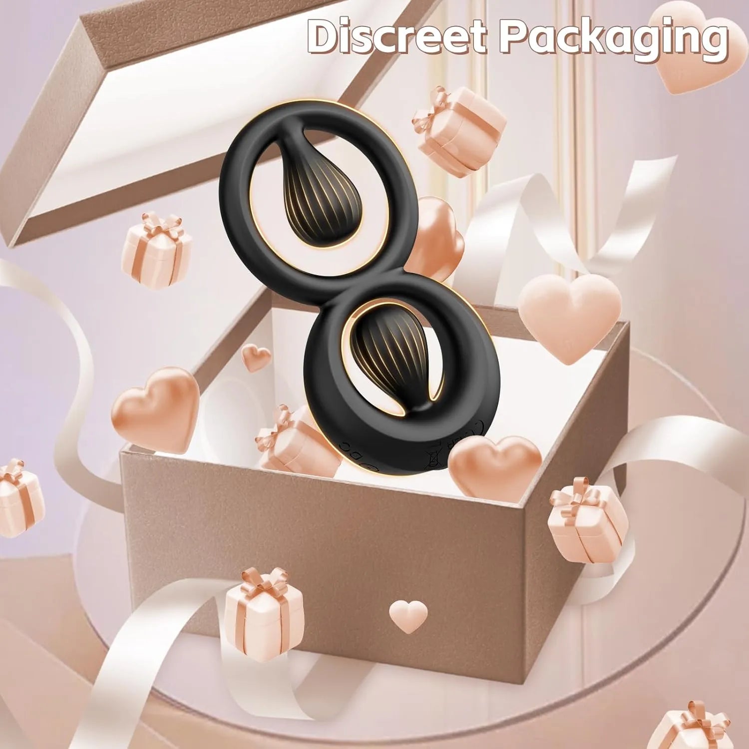 10 Modes Couples Clitoris Stimulation Perineum Vibrating Cock Ring