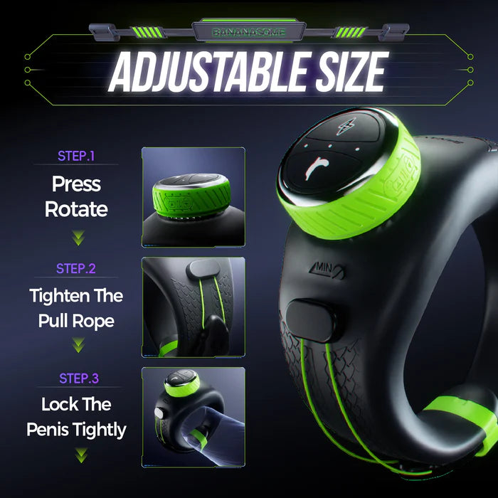 Adjustable electrostimulation and vibrating penis ring with app control