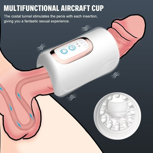 10 Modes Vibration and Percussion Mode Penis Trainer