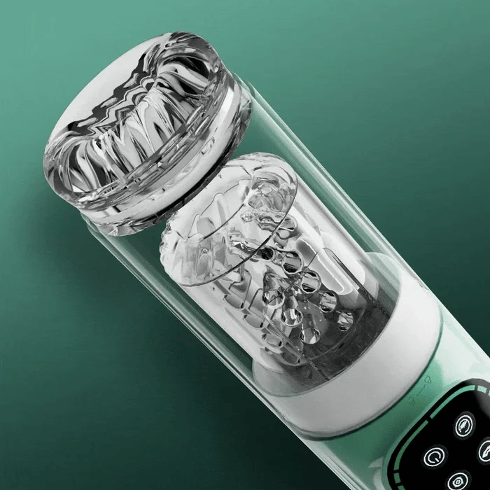 Men's waterproof penis vibrating masturbator sucking rotation thrust