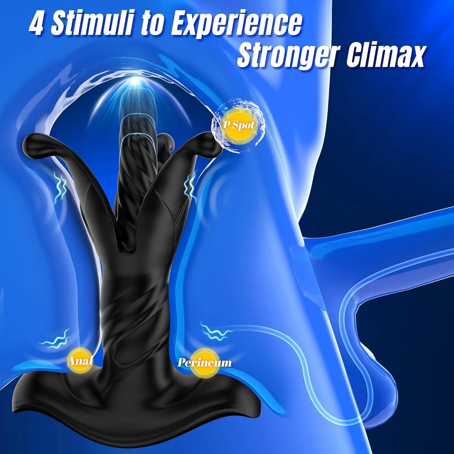 Remote-Control Male Anal Vibrator with Thrusting & Slapping
