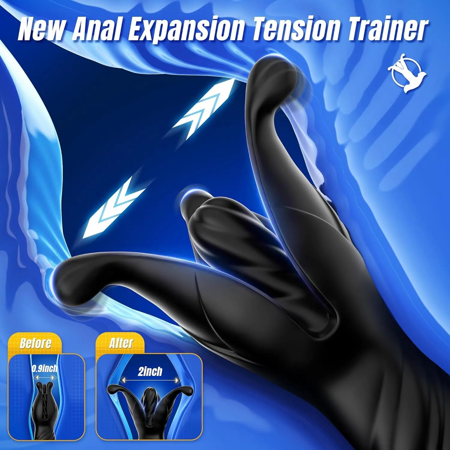 Remote-Control Male Anal Vibrator with Thrusting & Slapping