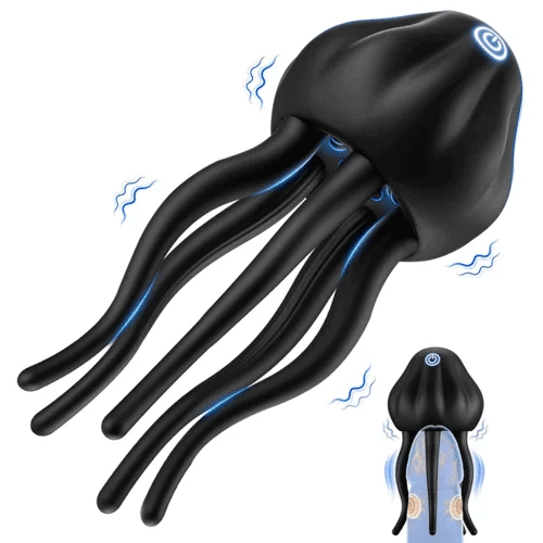 10 vibration modes wrapping touch couples interactive penis head masturbator