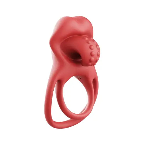 10 Modes Tongue Licking Cock Ring Clitoral Stimulator for Men and Women